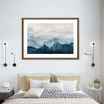 Japanese Mountain Landscape Abstract Wall Art