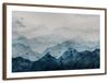 Japanese Mountain Landscape Abstract Wall Art