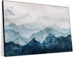 Japanese Mountain Landscape Abstract Wall Art