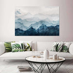 Japanese Mountain Landscape Abstract Wall Art