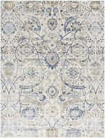 Georgiana Beige & Blue Area Rug