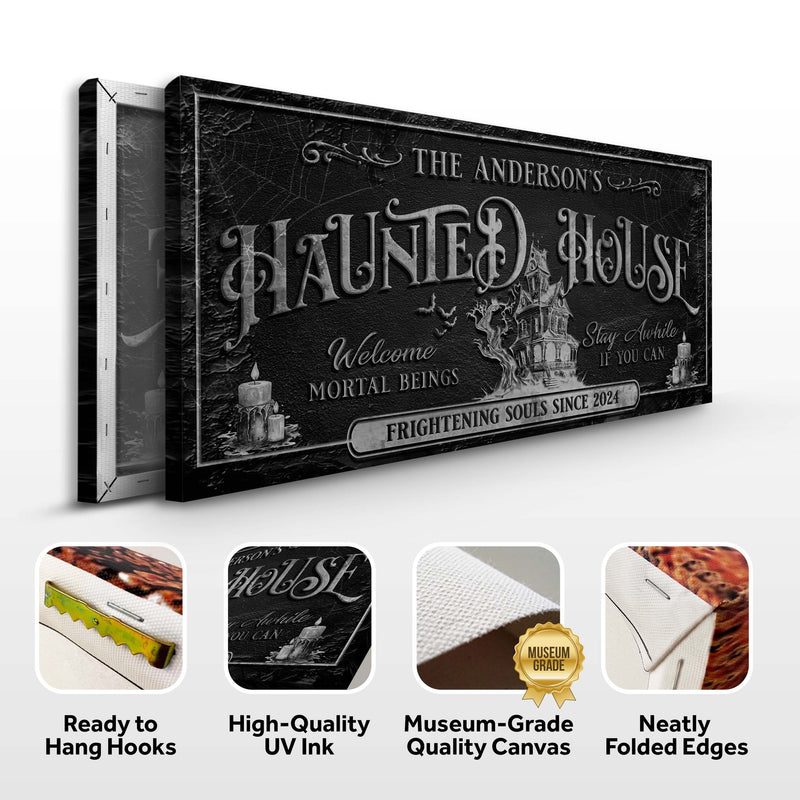 Personalized Haunted House Sign
