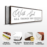 With God All Things Are Possible Faith Sign III
