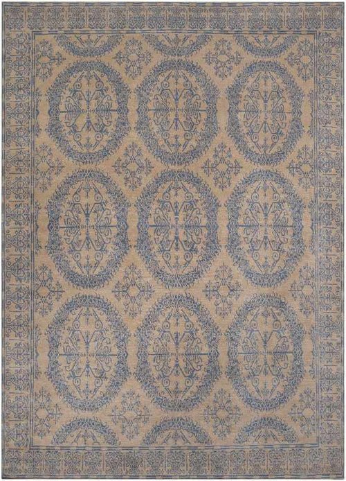 Dunedin Traditional Khaki/Denim Area Rug