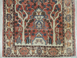 Exquisite Distressed Fine Persian Area Rug 5x7 Ft