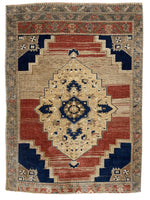 Exquisite handmade oushak rug 3'7''x5'