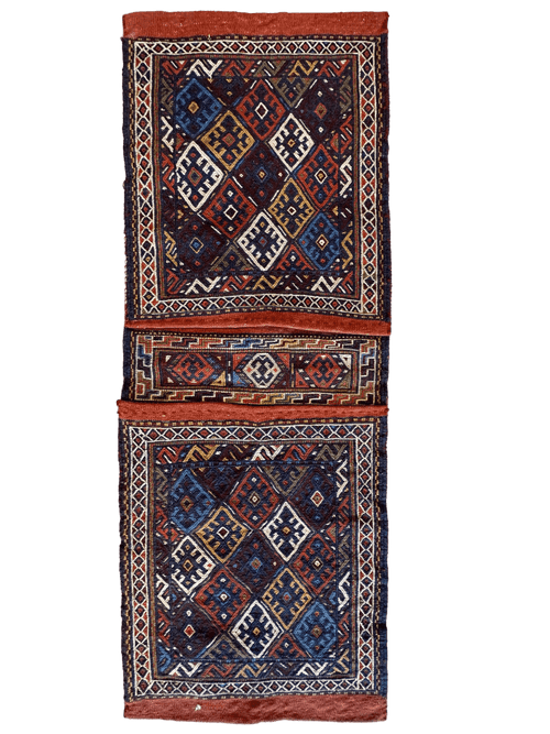 Exquisite Persian Qashqai Nomadic Vintage Khorjin ‘Saddle bag’
