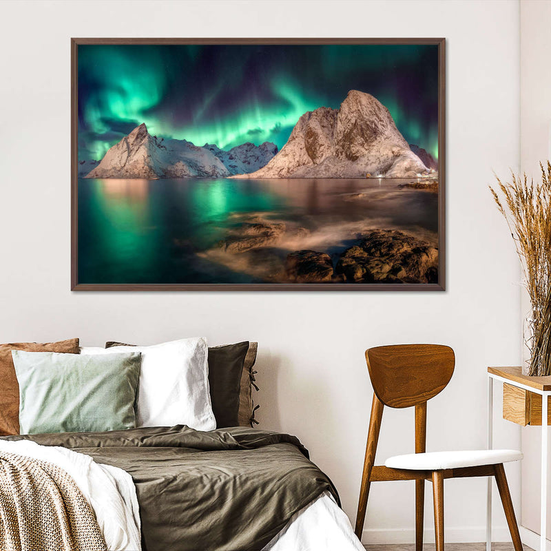 Swirling Moskenes Aurora Wall Art