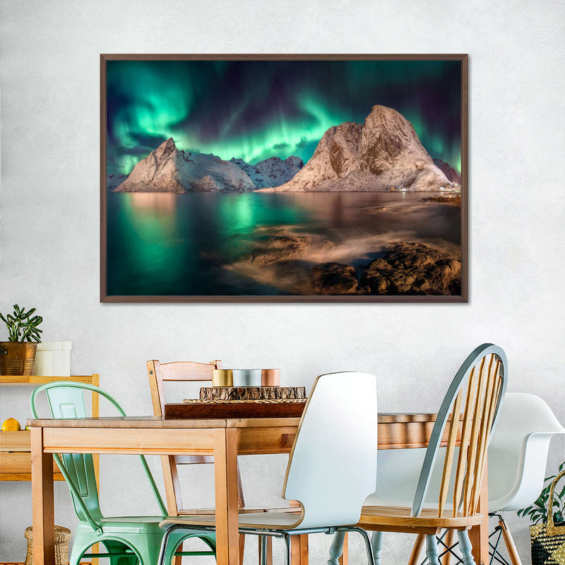 Swirling Moskenes Aurora Wall Art