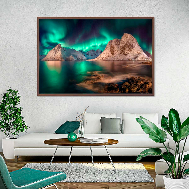 Swirling Moskenes Aurora Wall Art