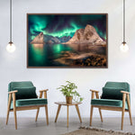 Swirling Moskenes Aurora Wall Art