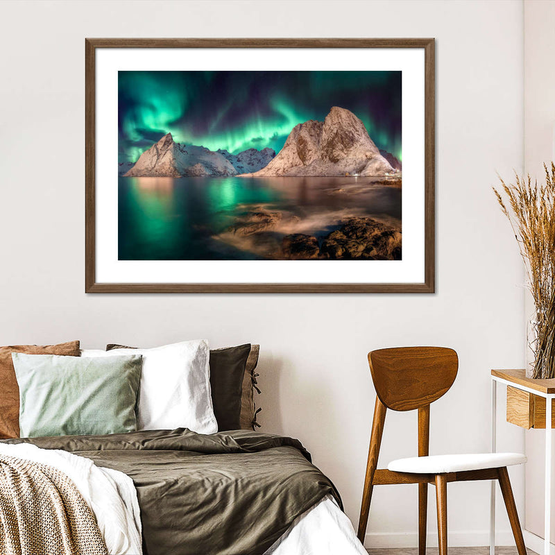 Swirling Moskenes Aurora Wall Art