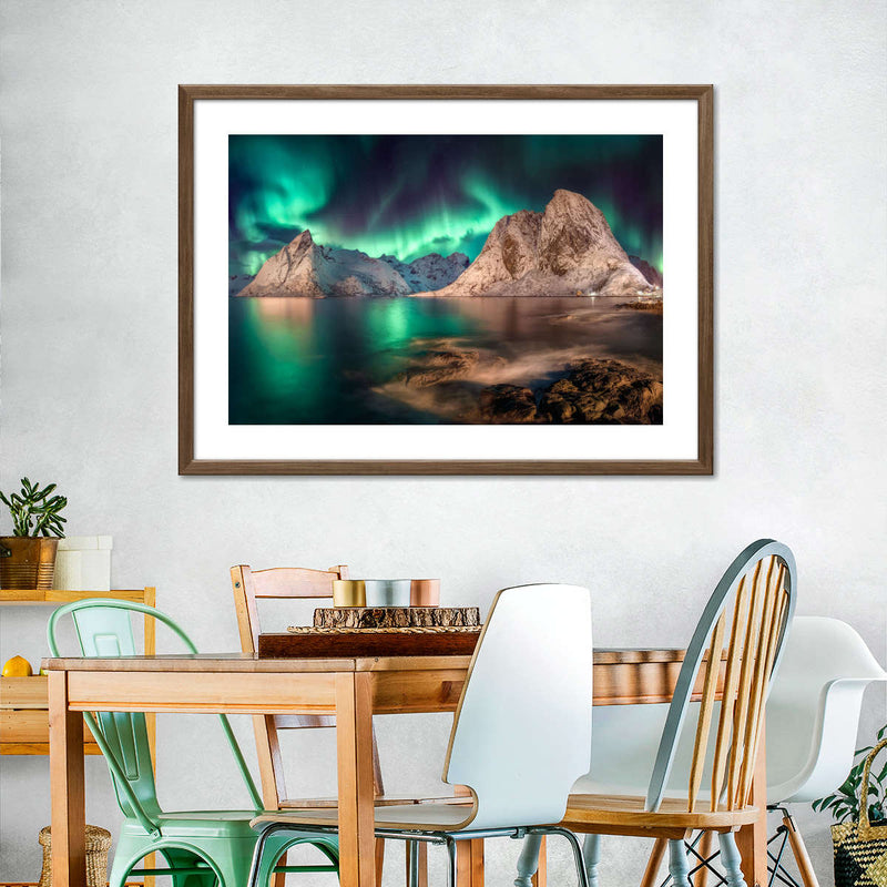 Swirling Moskenes Aurora Wall Art
