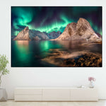 Swirling Moskenes Aurora Wall Art