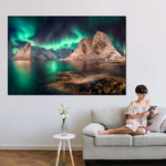 Swirling Moskenes Aurora Wall Art
