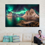Swirling Moskenes Aurora Wall Art