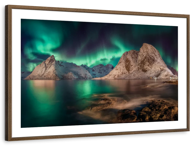 Swirling Moskenes Aurora Wall Art
