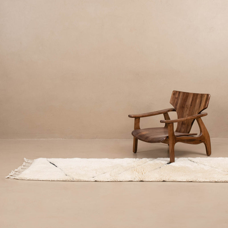 Diagonal Path - Luxury Shag Moroccan Runner Rug