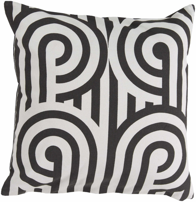 Braives Black Pillow Cover