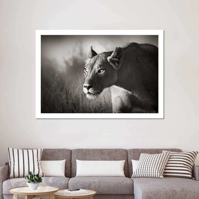 Stalking Lioness Wall Art