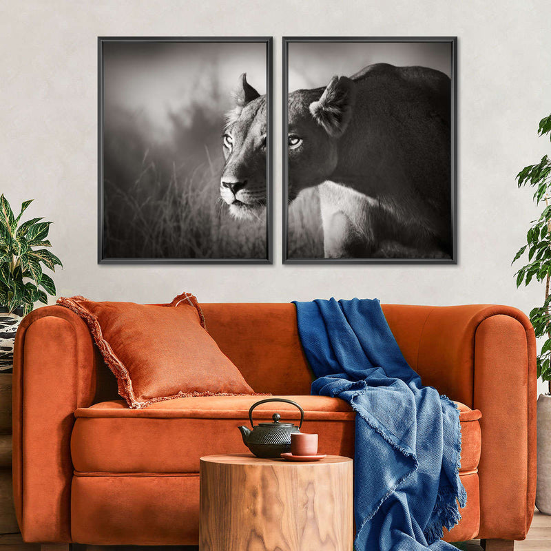 Stalking Lioness Wall Art