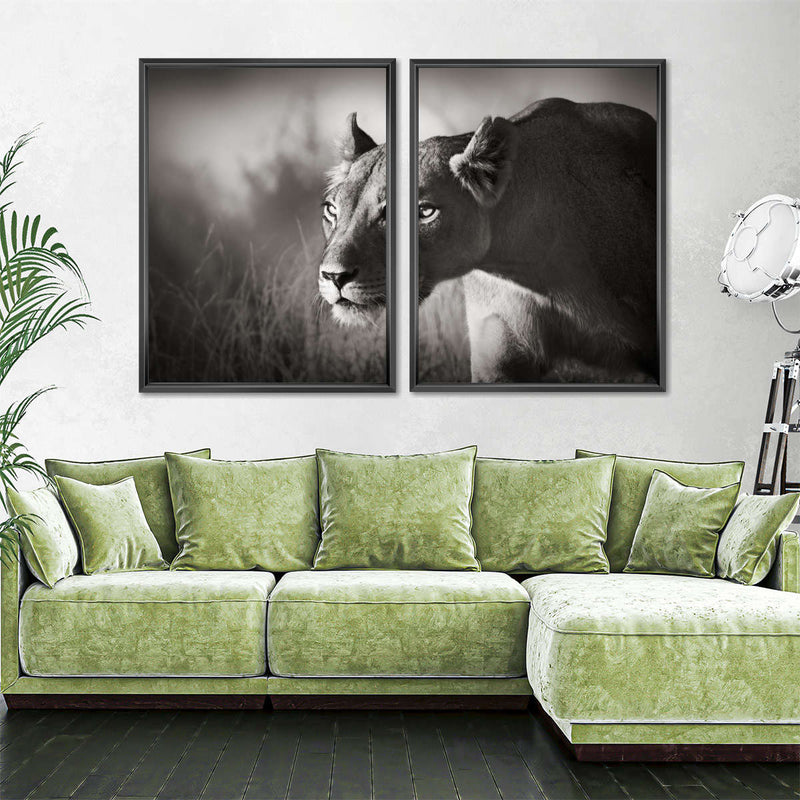 Stalking Lioness Wall Art