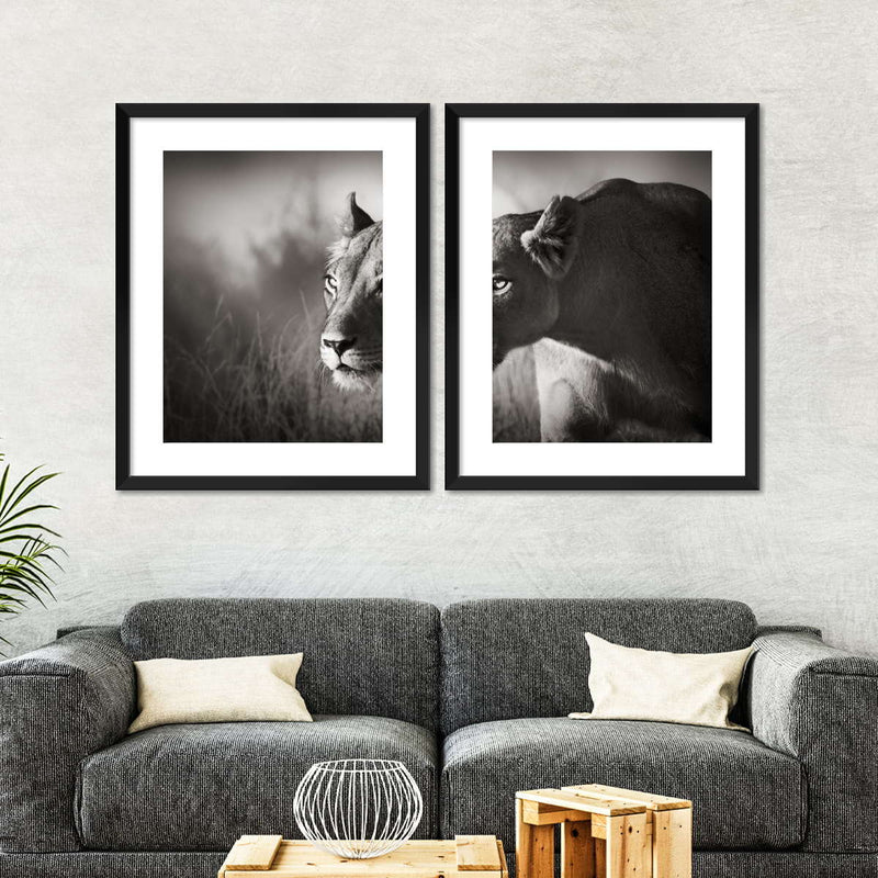 Stalking Lioness Wall Art