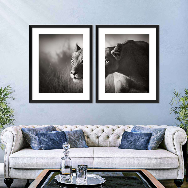 Stalking Lioness Wall Art