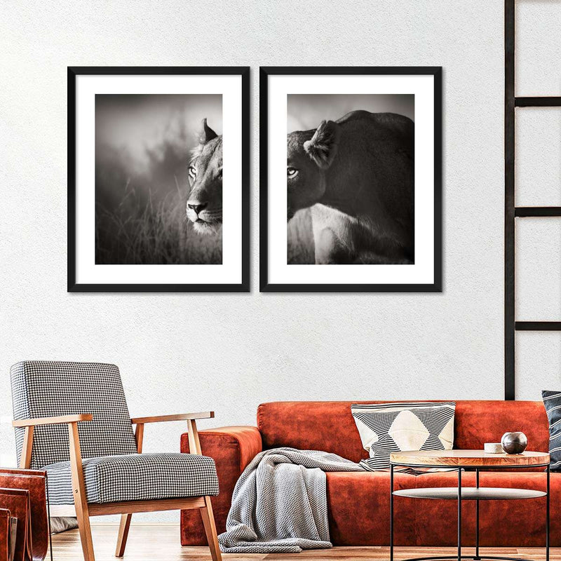 Stalking Lioness Wall Art
