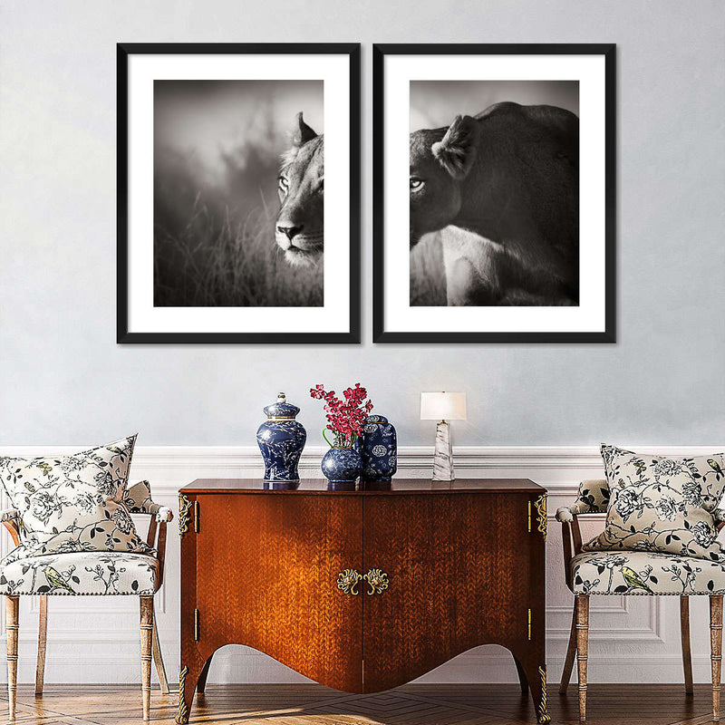 Stalking Lioness Wall Art