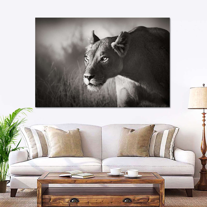 Stalking Lioness Wall Art