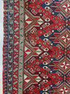 Fine Antique Natural Dyes Caucasian Soumak Area Rug 73''x91''