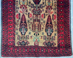 Fine Vintage Wool Baluch Rug 6x4 ft