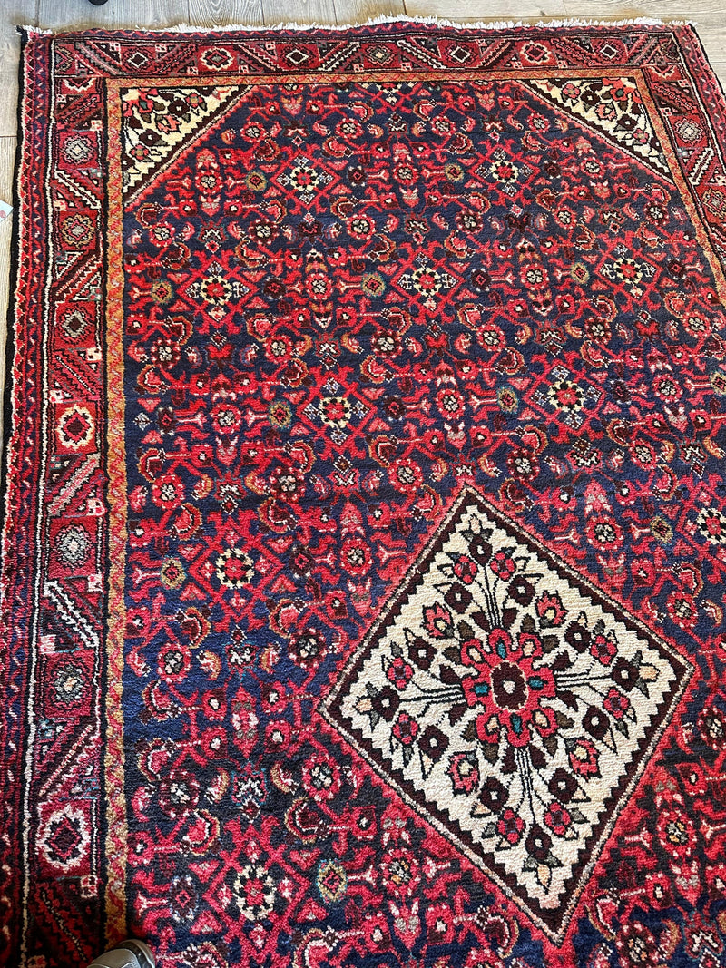 Fine Vintage Zagheh Persian Area Rug 10'4'' x 5'5''