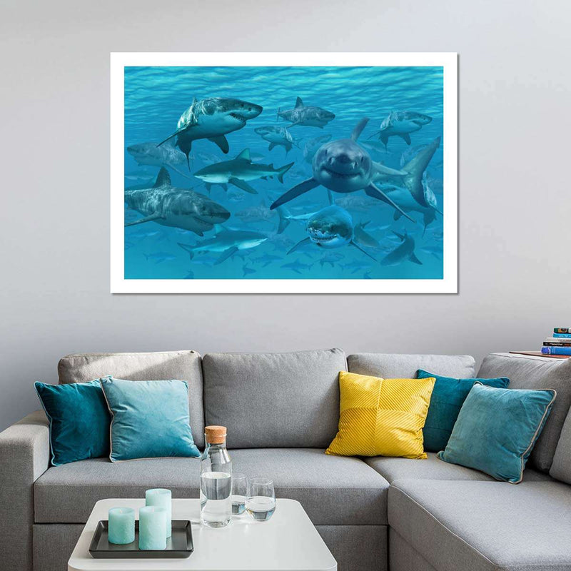 Shiver Of Sharks Wall Art