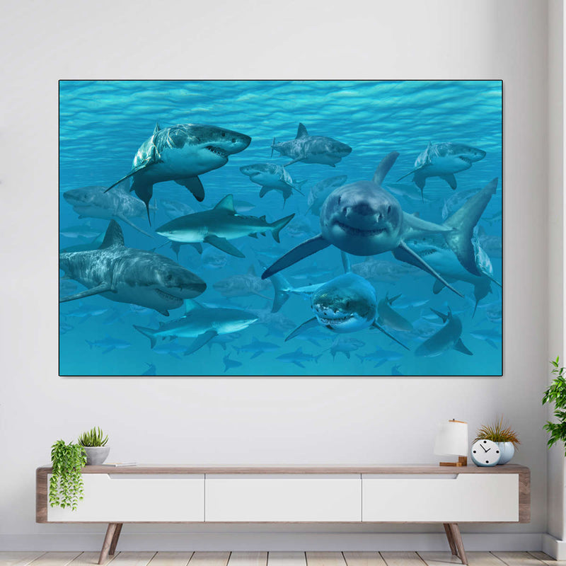 Shiver Of Sharks Wall Art