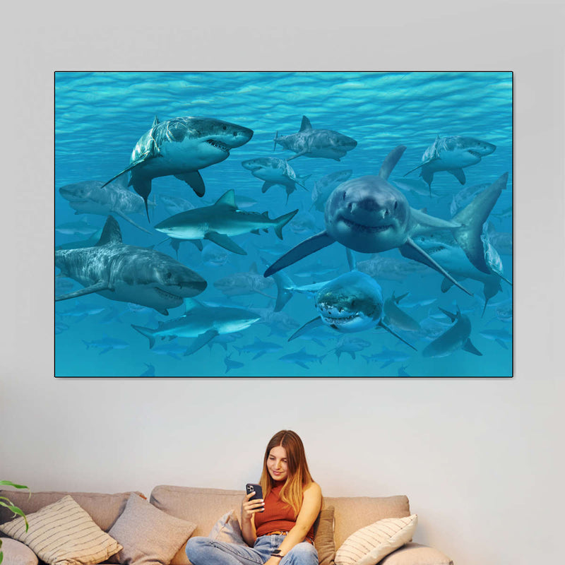 Shiver Of Sharks Wall Art