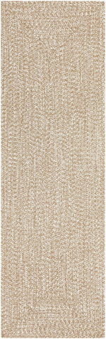 Cream Braided Faux Jute Rug