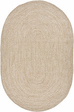 Cream Braided Faux Jute Rug