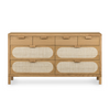 Allegra 8 Drawer Dresser - Natural Cane | ready to ship!