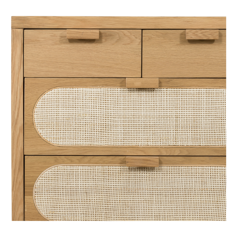 Allegra 8 Drawer Dresser - Natural Cane | ready to ship!