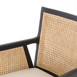 Antonia Cane Brushed Ebony Dining Armchair | ready to ship!