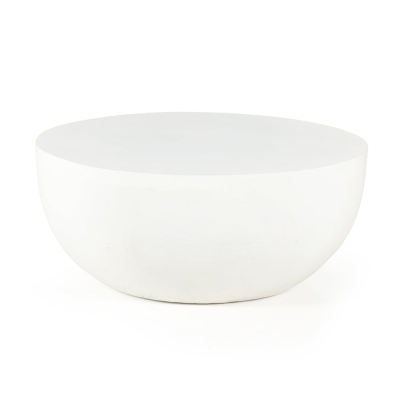Drum Iron Coffee Table - Matte White | ready to ship!