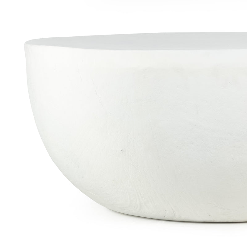 Drum Iron Coffee Table - Matte White | ready to ship!