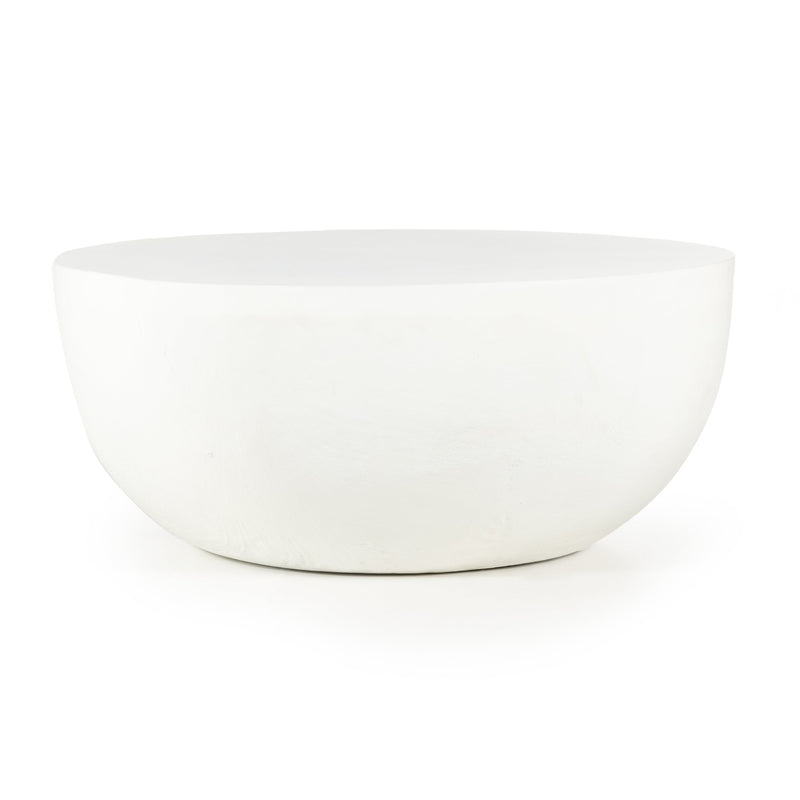 Drum Iron Coffee Table - Matte White | ready to ship!