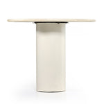 Belle Round Dining Table - Cream Marble | shipping 5/29/2025