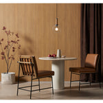 Belle Round Dining Table - Cream Marble | shipping 5/29/2025
