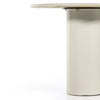 Belle Round Dining Table - Cream Marble | shipping 5/29/2025