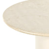 Belle Round Dining Table - Cream Marble | shipping 5/29/2025