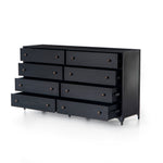 Belmont Black 8 Drawer Metal Dresser | ready to ship!